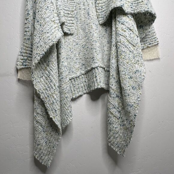 Aratta Silent Journey Open Front Cable Knit Cardigan Size L Large Lace Cuffs - Picture 4 of 16